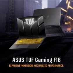 ASUS TUF Gaming Laptop F16 FX607VU Intel® Core™ 7 Processor 240H 5.2GHz, NVIDIA® GeForce RTX™ 4050 6GB GDDR6 (194 AI TOPs), 16GB DDR5, 16" FHD+ IPS 144Hz - Mecha Gray