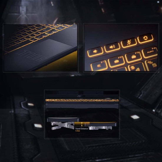 ASUS TUF Gaming Laptop F16 FX607VU Intel® Core™ 5 Processor 210H 4.8 GHz NVIDIA® GeForce RTX™ 3050 Laptop GPU 6GB GDDR6, 16GB DDR5, 512GB SSD, 16" FHD+ 144Hz