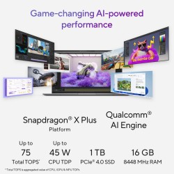 New Laptop ASUS Vivobook S 15 OLED | Snapdragon® X Elite X1E 78 100 Processor, Qualcomm® AI Engine 16GB DDR5X , 15.6 inch 3K OLED 120Hz Very Long Rang Battery