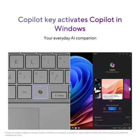 Laptop ASUS Vivobook S 15 OLED | Snapdragon® X Plus X1P 42 100 Processor , Qualcomm® AI Engine 16GB DDR5X , 15.6 inch 3K OLED 120Hz Very Long Rang Battery