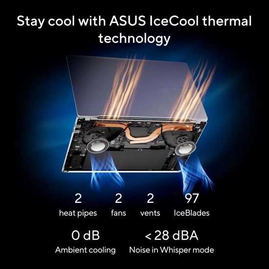Laptop ASUS Vivobook S 15 OLED | Snapdragon® X Plus X1P 42 100 Processor , Qualcomm® AI Engine 16GB DDR5X , 15.6 inch 3K OLED 120Hz Very Long Rang Battery