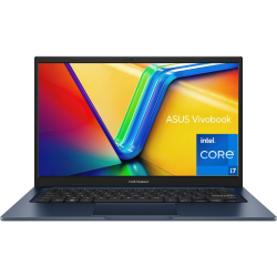 Laptop ASUS Vivobook 14, Intel Core™ i7-1355U 10-Cores Processor, 16GB (Customized) DDR4, 14" FHD IPS 250nits Display, Wi-Fi 6E, Bluetooth 5.3, Windows 11 Home - Quiet Blue