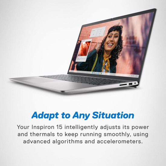 Dell Inspiron 15 3530 Laptop – Intel Core i7‑1355U Processor, 16GB DDR4 RAM, 1TB NVMe SSD Storage, 15.6" FHD WVA 120Hz Display, Intel Iris Xe Graphics, Platinum Silver