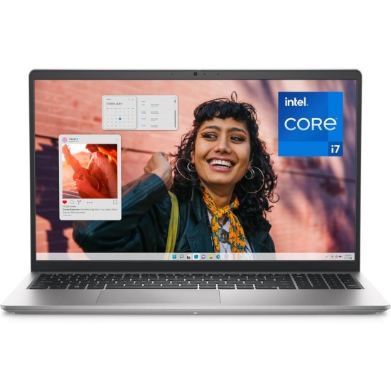 Dell Inspiron 15 3530 Laptop – Intel Core i7‑1355U Processor, 16GB DDR4 RAM, 1TB NVMe SSD Storage, 15.6" FHD WVA 120Hz Display, Intel Iris Xe Graphics, Platinum Silver