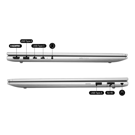 HP ProBook 4 G1iR 16" Notebook PC – Intel Core 7 150U Processor, 16GB DDR5 RAM, 512GB SSD Storage, FHD+ IPS Display, Wi‑Fi 6E, Ethernet RJ‑45, Pike Silver Aluminum, Business Laptop | CT1F4AT