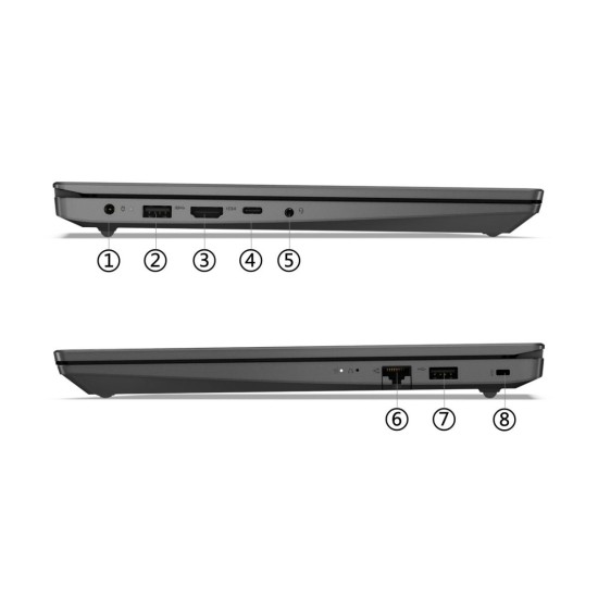 Lenovo V15 Gen 4 Laptop – AMD Ryzen 7 7730U Processor, 16GB DDR4 RAM, 512GB SSD Storage, AMD Radeon Graphics, 15.6" FHD Display, Windows 11 Home, Ethernet RJ‑45, Lightweight Business Notebook | 83CRA01SIN