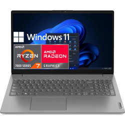 Lenovo V15 Gen 4 Laptop – AMD Ryzen 7 7730U Processor, 16GB DDR4 RAM, 512GB SSD Storage, AMD Radeon Graphics, 15.6" FHD Display, Windows 11 Home, Ethernet RJ‑45, Lightweight Business Notebook | 83CRA01SIN