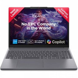 Lenovo IdeaPad Slim 3 15IRH10 Laptop, Intel Core i5‑13420H Processor, 8GB DDR5 RAM (Expandable to 24GB), 512GB SSD Storage, 15.3" WUXGA IPS Display, Wi‑Fi 6, Lightweight Luna Grey Notebook | 83K100E9AX