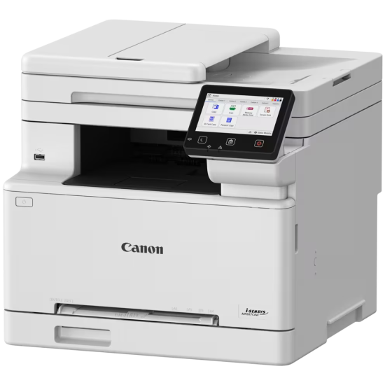 Canon i‑SENSYS MF667Cdw All‑in‑One Colour Laser Printer – Print, Copy, Scan, Fax, 1200×1200 DPI, 25ppm, Duplex, Wi‑Fi, Ethernet, Cloud Printing, 12.7cm Touchscreen, 1GB Memory, 3‑Year Warranty