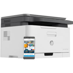 HP Color Laser MFP 178nw Printer – Print, Copy, Scan, 600×600 DPI, 18ppm Black, 4ppm Colour, Wi‑Fi, Ethernet, Compact Design