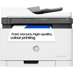 HP LaserJet 179fnw Colour Wireless Multifunction Printer with Fax, Self‑Healing Wi‑Fi, Mobile Printing via HP Smart App, Compact Small MFP – World’s Smallest in‑Class, Fast Speeds up to 19 ppm Black | 4ZB97A