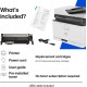 HP LaserJet 179fnw Colour Wireless Multifunction Printer with Fax, Self‑Healing Wi‑Fi, Mobile Printing via HP Smart App, Compact Small MFP – World’s Smallest in‑Class, Fast Speeds up to 19 ppm Black | 4ZB97A