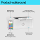 HP LaserJet M111w Monochrome Wireless Laser Printer, Compact Small MFP – Fast Speeds up to 20 ppm Black, Mobile Printing via HP Smart App, Easy Setup, Affordable Entry‑Level Laser | 7MD68A
