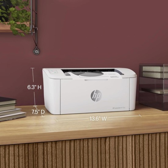 HP LaserJet M111w Monochrome Wireless Laser Printer, Compact Small MFP – Fast Speeds up to 20 ppm Black, Mobile Printing via HP Smart App, Easy Setup, Affordable Entry‑Level Laser | 7MD68A