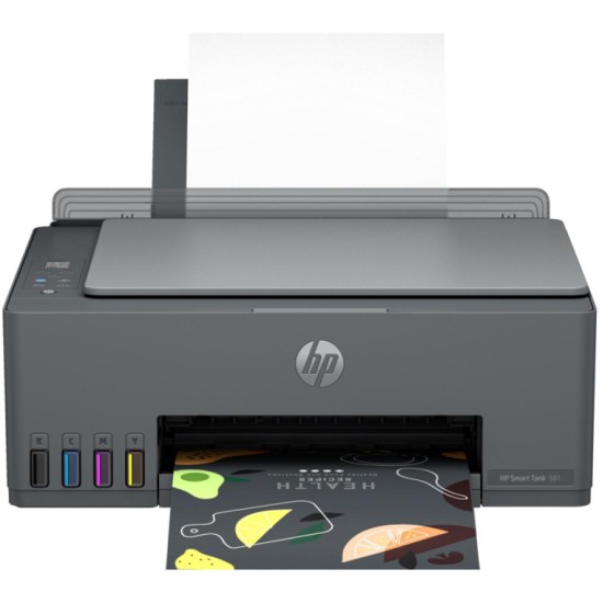 HP Smart Tank 581 All‑in‑One Printer – Print, Copy, Scan, Wi‑Fi, ID Copy Smart Button, 4800×1200 DPI, 11ppm A4, Wi‑Fi Direct, USB 2.0, Black, 1‑Year Warranty