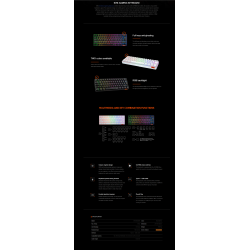 Meetion MK005 Hestia RGB 60% Mechanical Gaming Keyboard -White