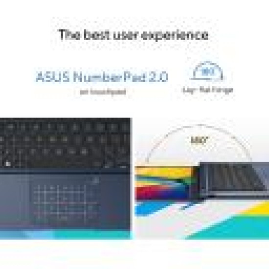 Laptop ASUS Vivobook 14, Intel Core™ i7-1355U 10-Cores Processor, 8GB DDR4, 14" FHD IPS 250nits Display, Wi-Fi 6E, Bluetooth 5.3 - Quiet Blue