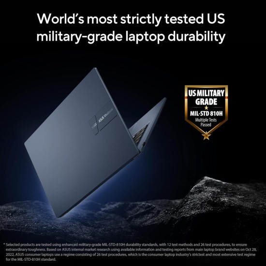 Laptop ASUS Vivobook 14, Intel Core™ i7-1355U 10-Cores Processor, 8GB DDR4, 14" FHD IPS 250nits Display, Wi-Fi 6E, Bluetooth 5.3 - Quiet Blue